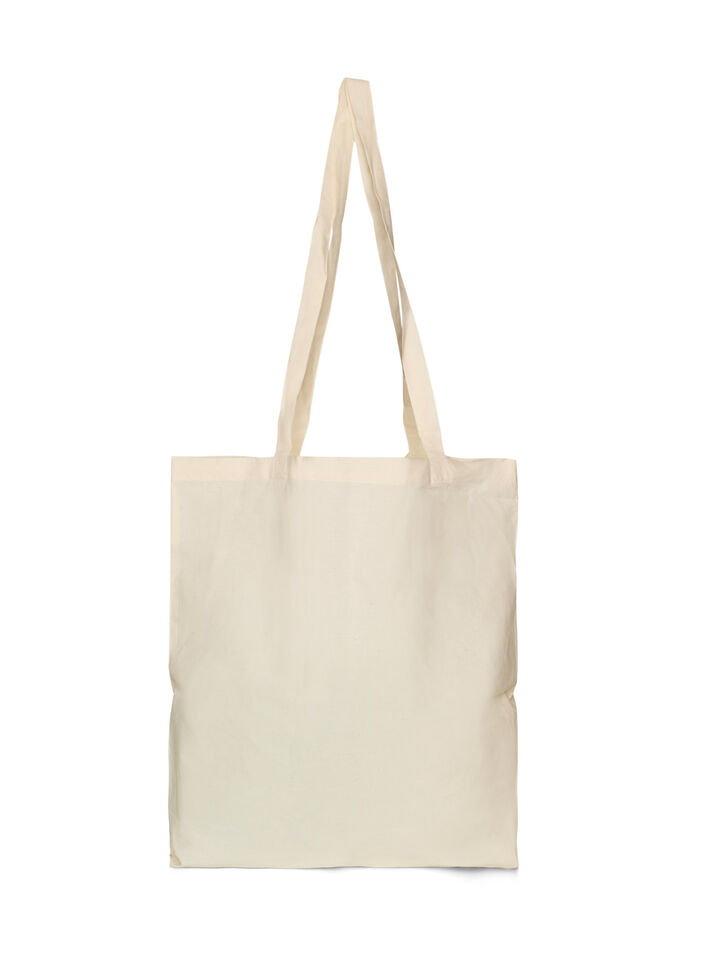 Tote bag met print, Groen, Packshot image number 1