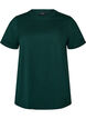 Basic katoenen T-shirt met ronde hals, Groen, Packshot image number 0
