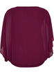 Chiffon blouse met balloneffect, Paars, Packshot image number 1