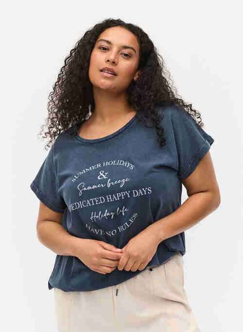 Biologisch katoenen t-shirt met print