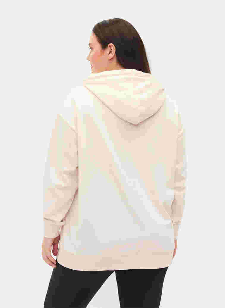 Sweatshirt met capuchon en zak, Lilac Ash, Model image number 1