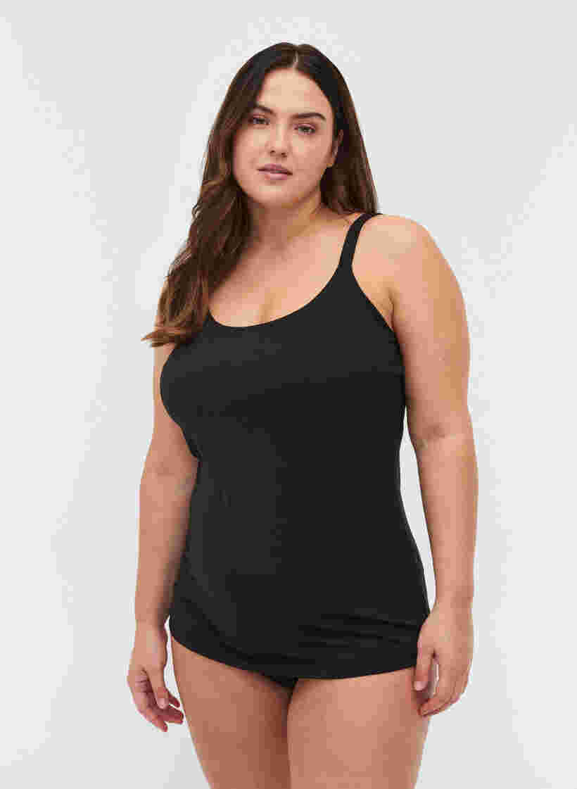 Lichte shapewear top met verstelbare bandjes, Black, Model image number 0