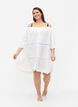 Strandtuniek met off-shoulder, White, Model image number 2