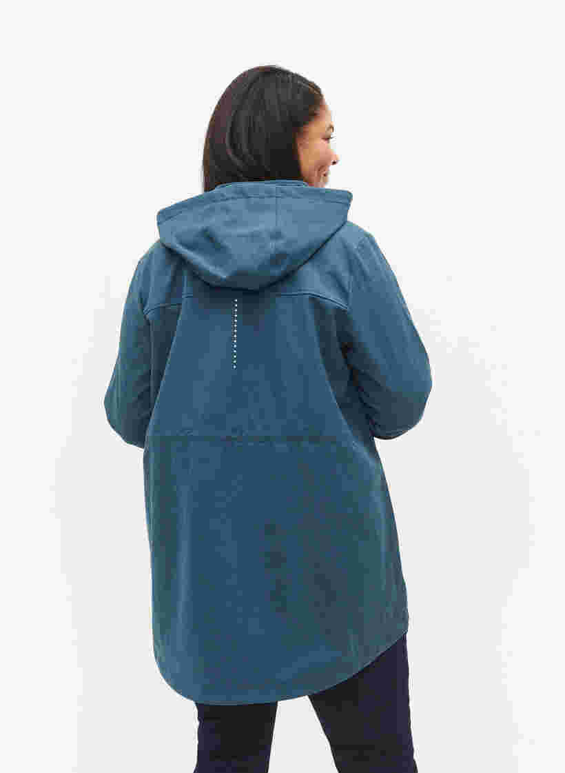 Softshell jas met afneembare capuchon, Stargazer Mel., Model image number 1