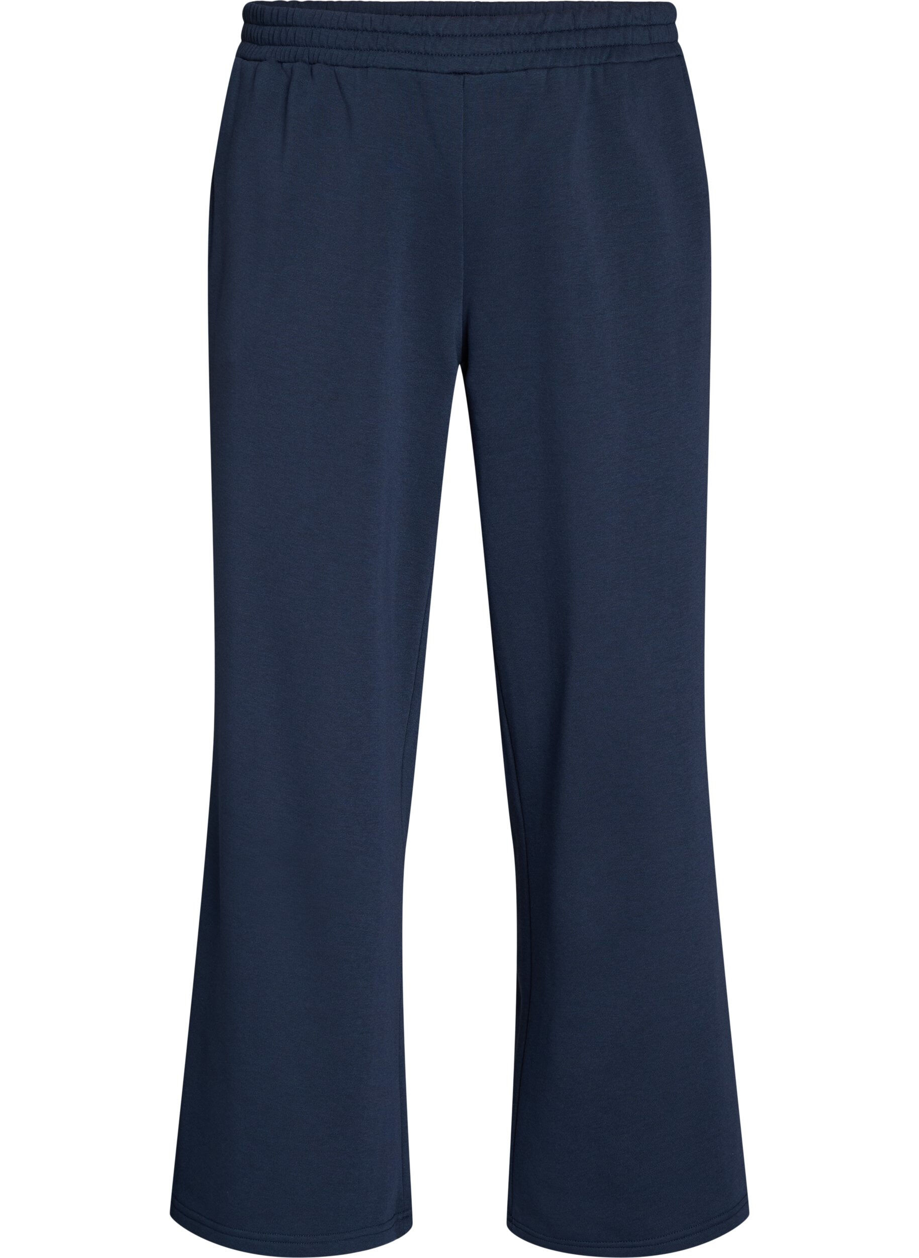 ZizziSweatpants met hoge taille en wijde pijpen, Blauw, Packshot image number 0
