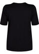 Katoenen t-shirt met 2/4 mouwen, Black, Packshot image number 1