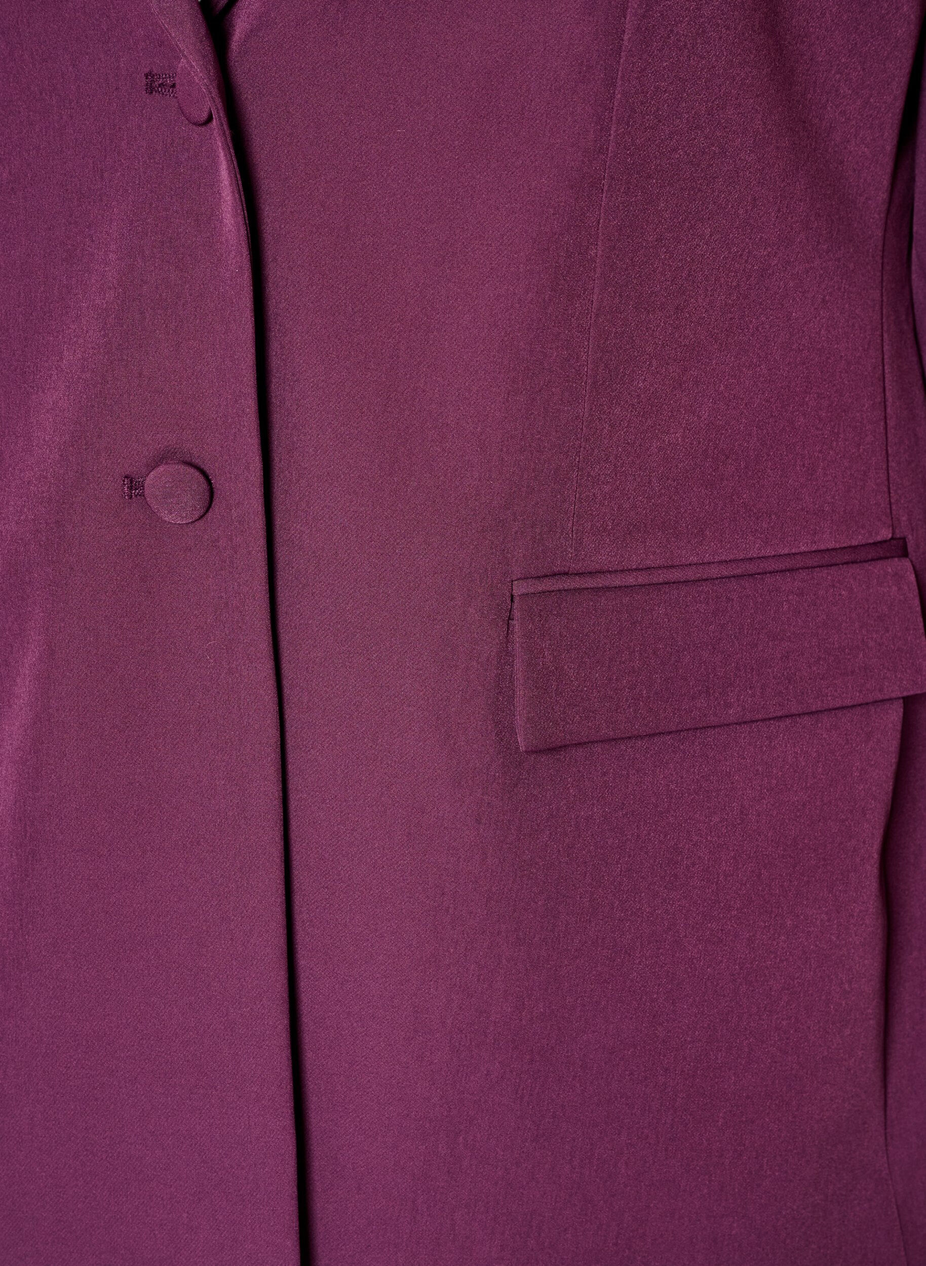 ZizziKlassieke blazer met knoopsluiting, Paars, Packshot image number 2