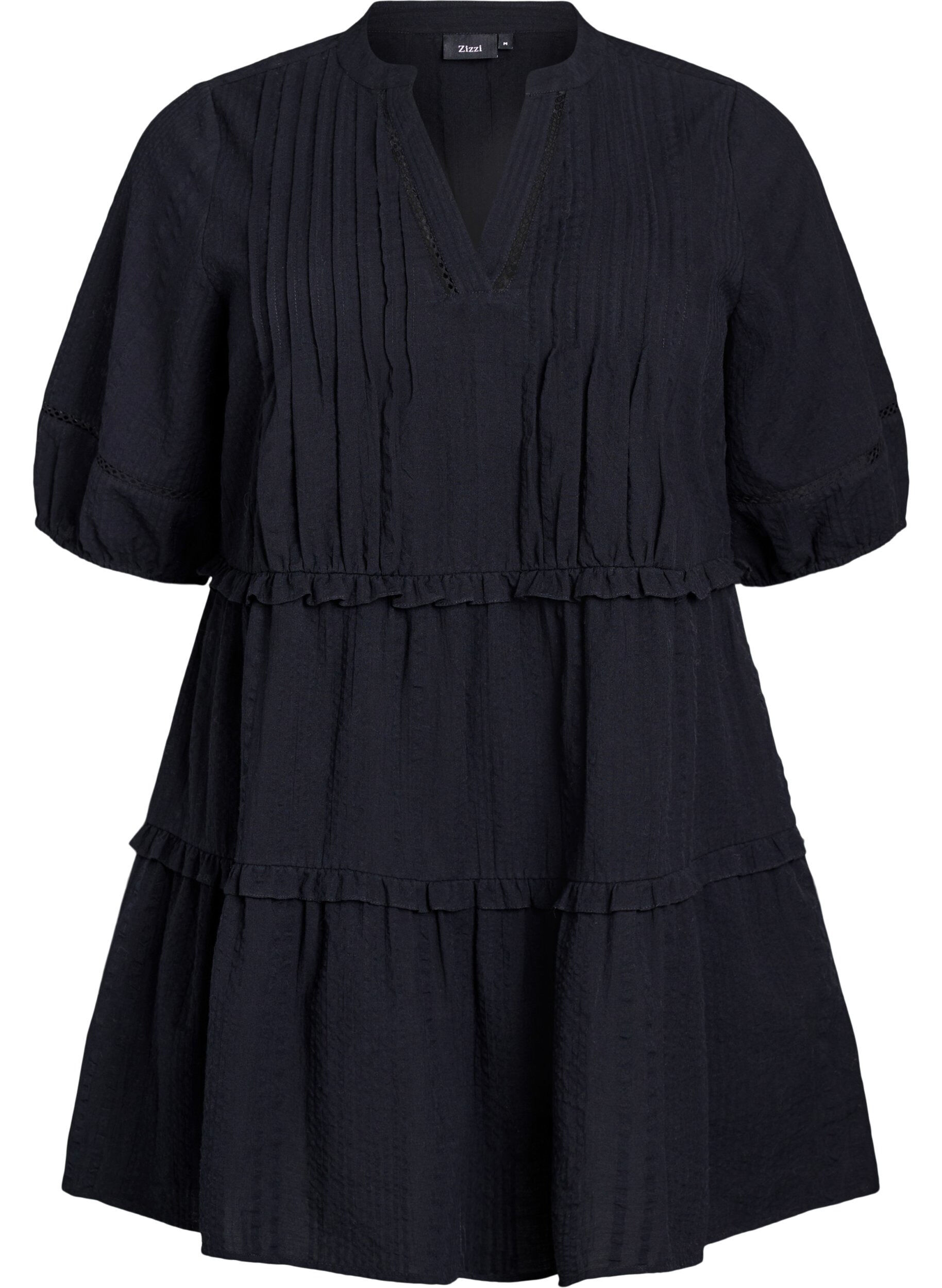 A-vormige tuniek met ruches