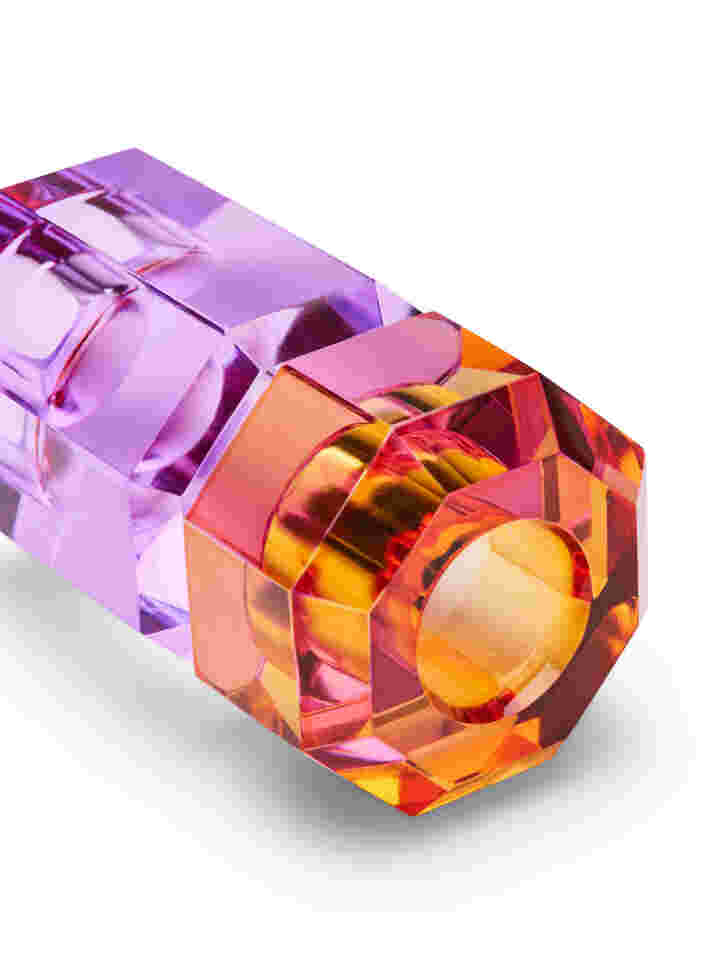 Kristallen kandelaar, Amber/Violet, Packshot image number 2