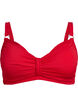 Bikini-bh met beugel en drapering, Rood, Packshot image number 0