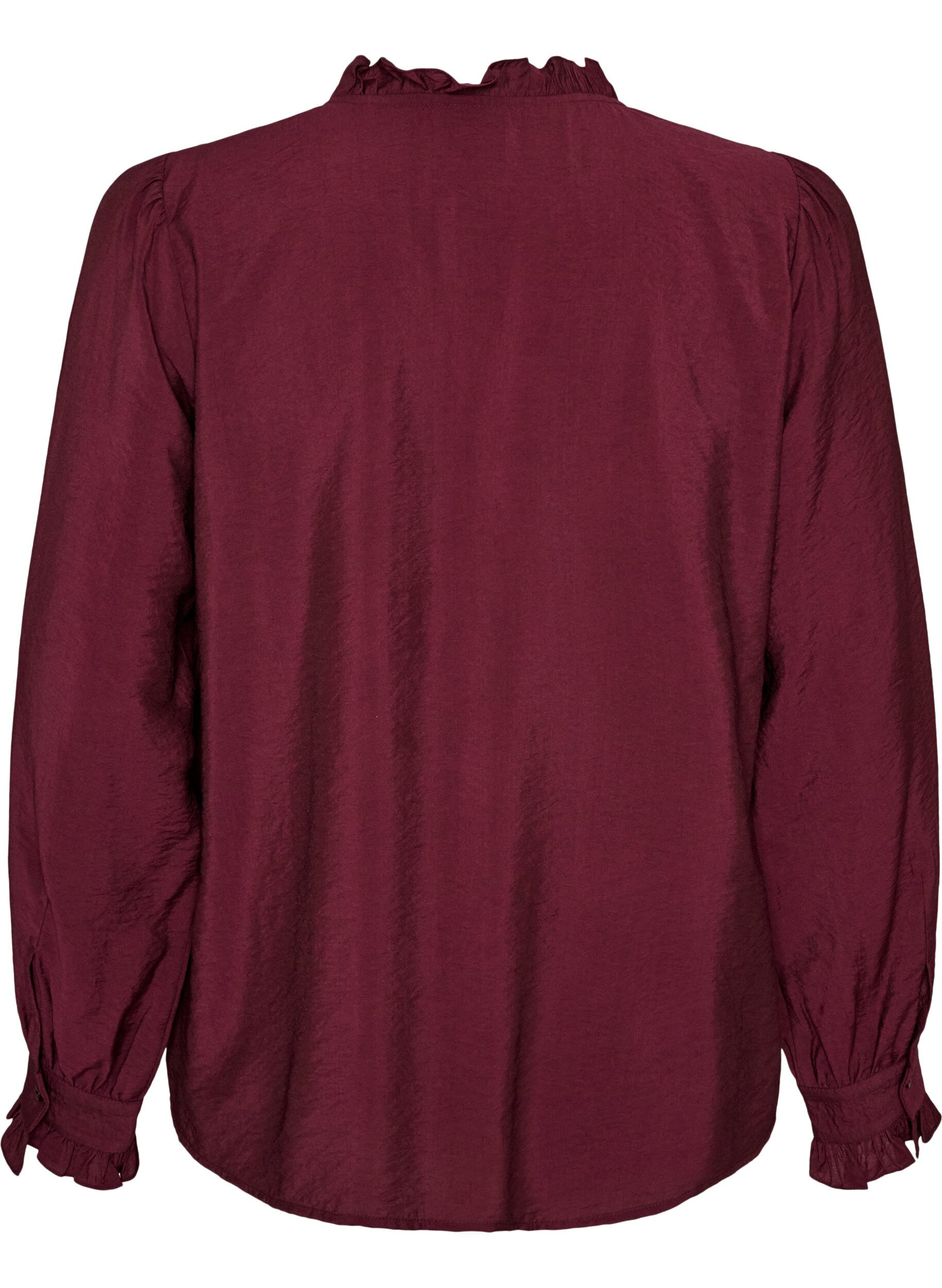 ZizziShirtblouse met geborduurde bloemapplicaties, Rood, Packshot image number 1
