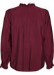 Shirtblouse met geborduurde bloemapplicaties, Rood, Packshot image number 1