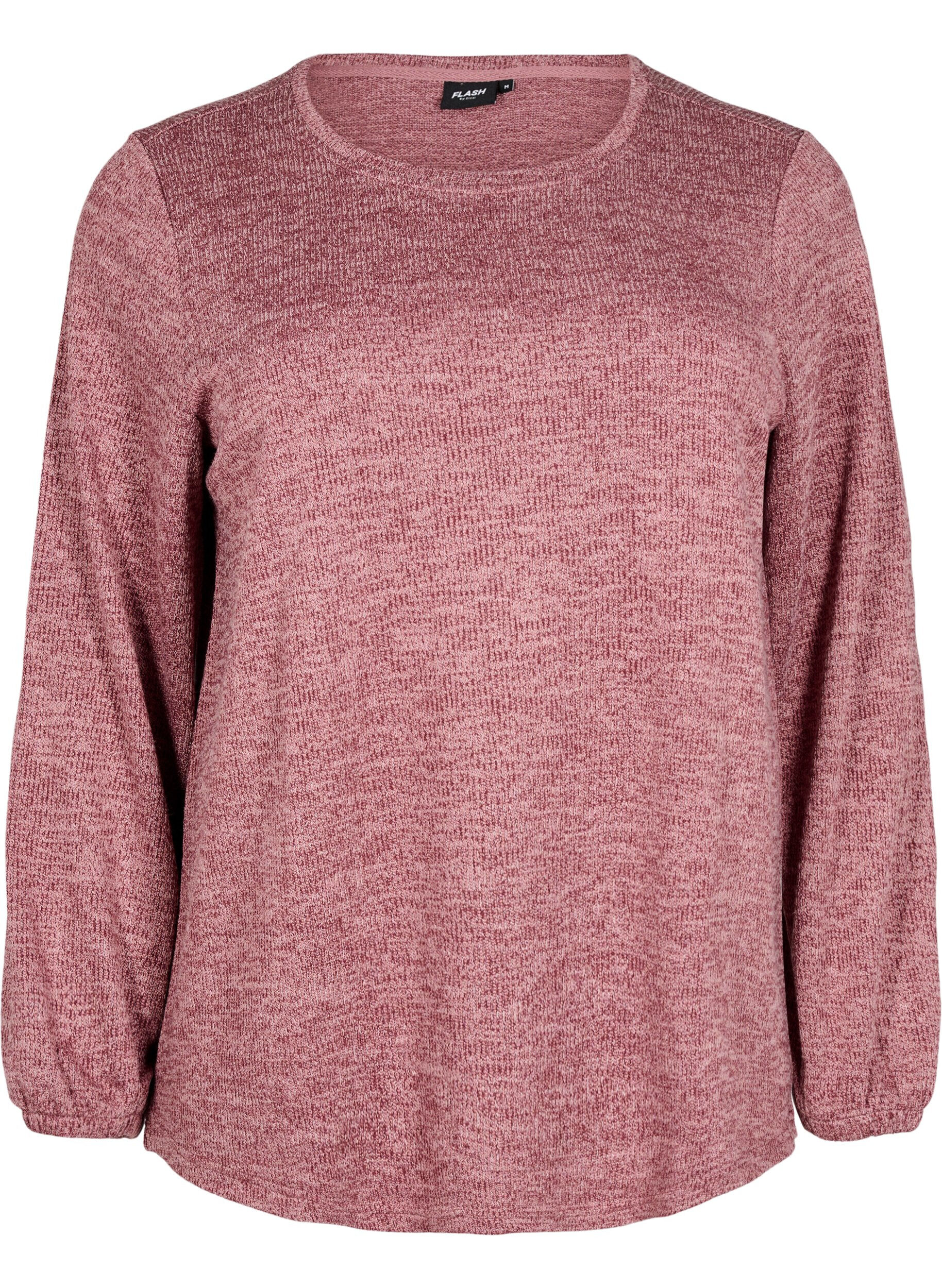 Zizzi FLASH - Jersey blouse met lange mouwen, Rood, Packshot image number 0