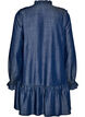 Korte jurk in denimlook met ruches, Blauw, Packshot image number 1