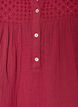 Katoenen mousseline tuniek met broderie anglaise, Rood, Packshot image number 2