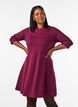 A-vorm jurk met 3/4-mouwen, Rood, Model image number 0