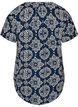 Blouse met korte mouwen en v-halslijn, Blauw, Packshot image number 1