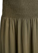 Maxi rok in viscose met smokwerk, Groen, Packshot image number 2