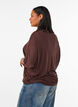 Losse pasvorm T-shirt in viscose jersey, Bruin, Model image number 2