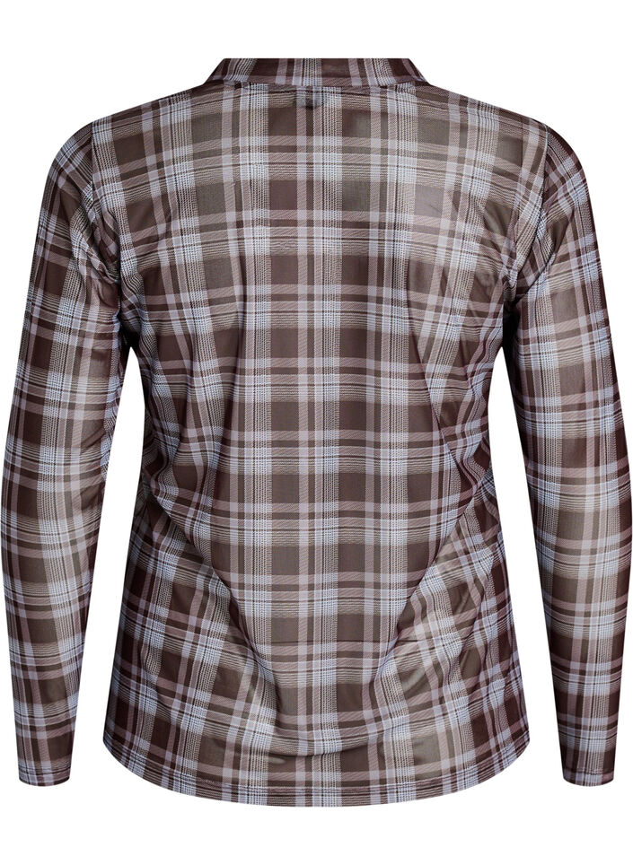 Mesh blouse met stippen, 9995, Packshot image number 1
