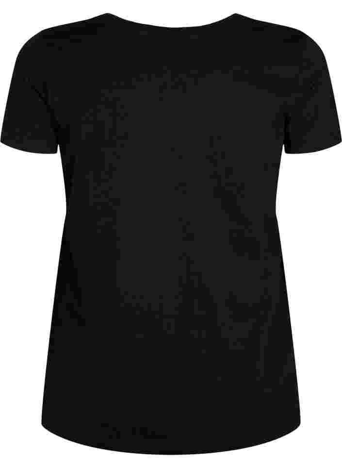 Trainingsshirt met print, Black w.Less Is More, Packshot image number 1