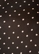 Chiffon blouse met stippen en doorschijnende mouwen, Bruin, Packshot image number 2