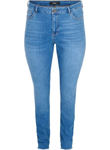 Bea jeans met extra hoge taille, Blue denim, Packshot image number 0