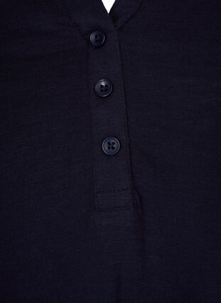 Katoenen blouse met 3/4-mouwen, Night Sky, Packshot image number 2