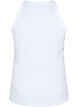 Geribde katoenen tanktop, Bright White, Packshot image number 1