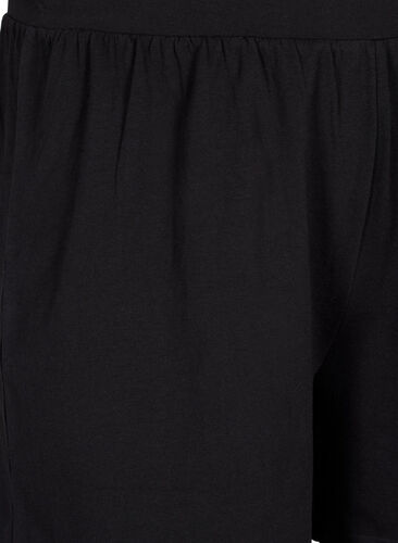 Losse pyjama shorts van katoenmix, Black, Packshot image number 2