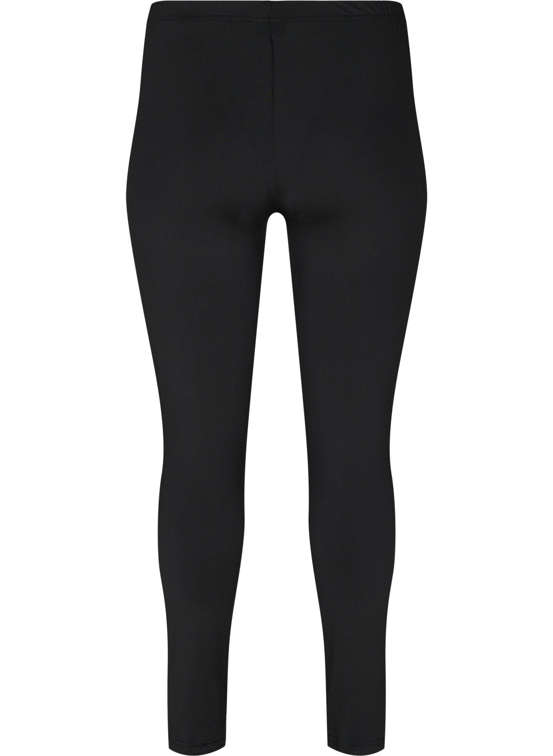 Zizzi 2-pack basis leggings, Black, Packshot image number 1