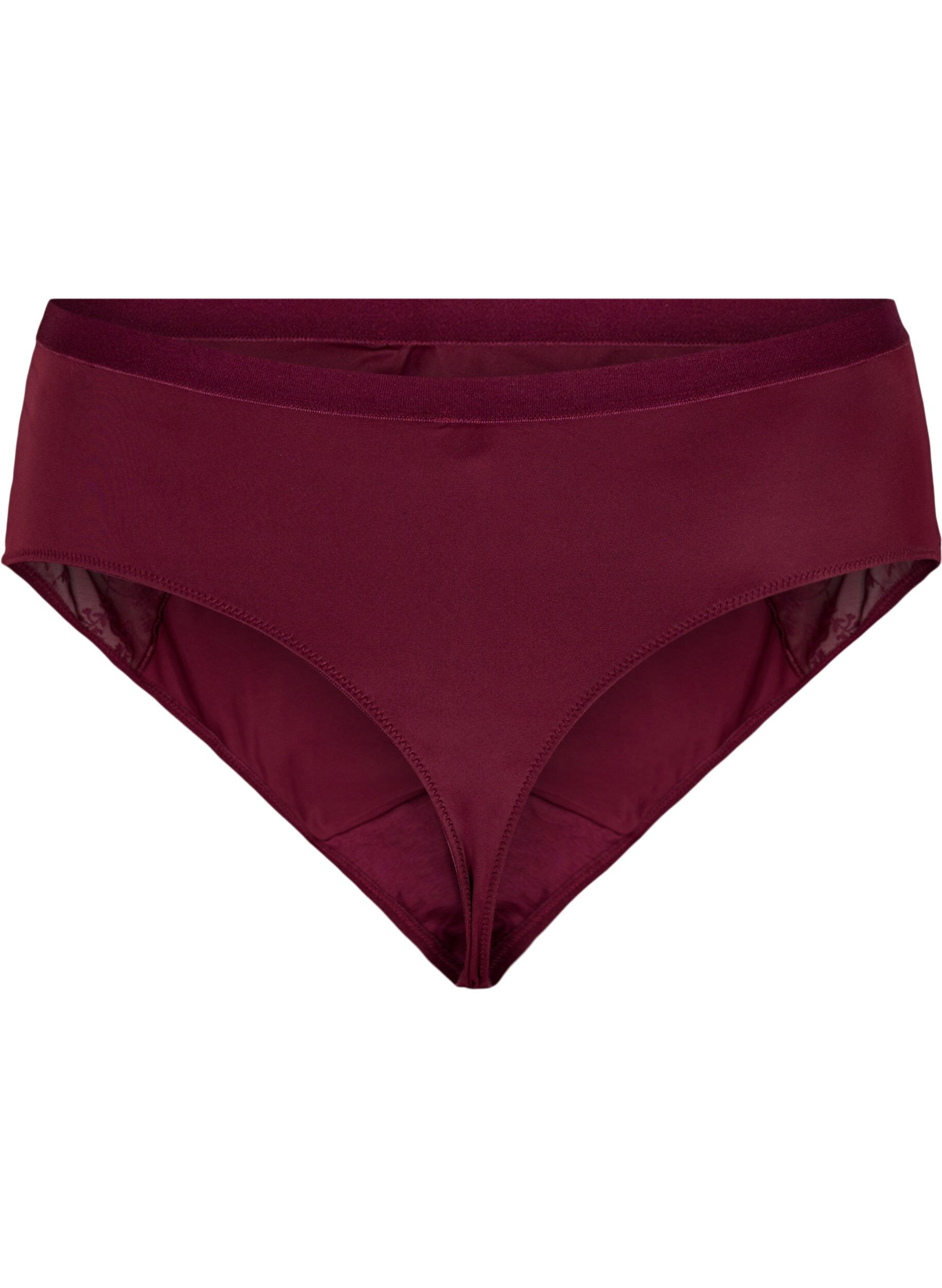 Zizzi G-string met normale taille, Bordeaux Ass, Packshot image number 1