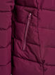 Kort pufferjack met capuchon, Donker Bordeaux, Packshot image number 3