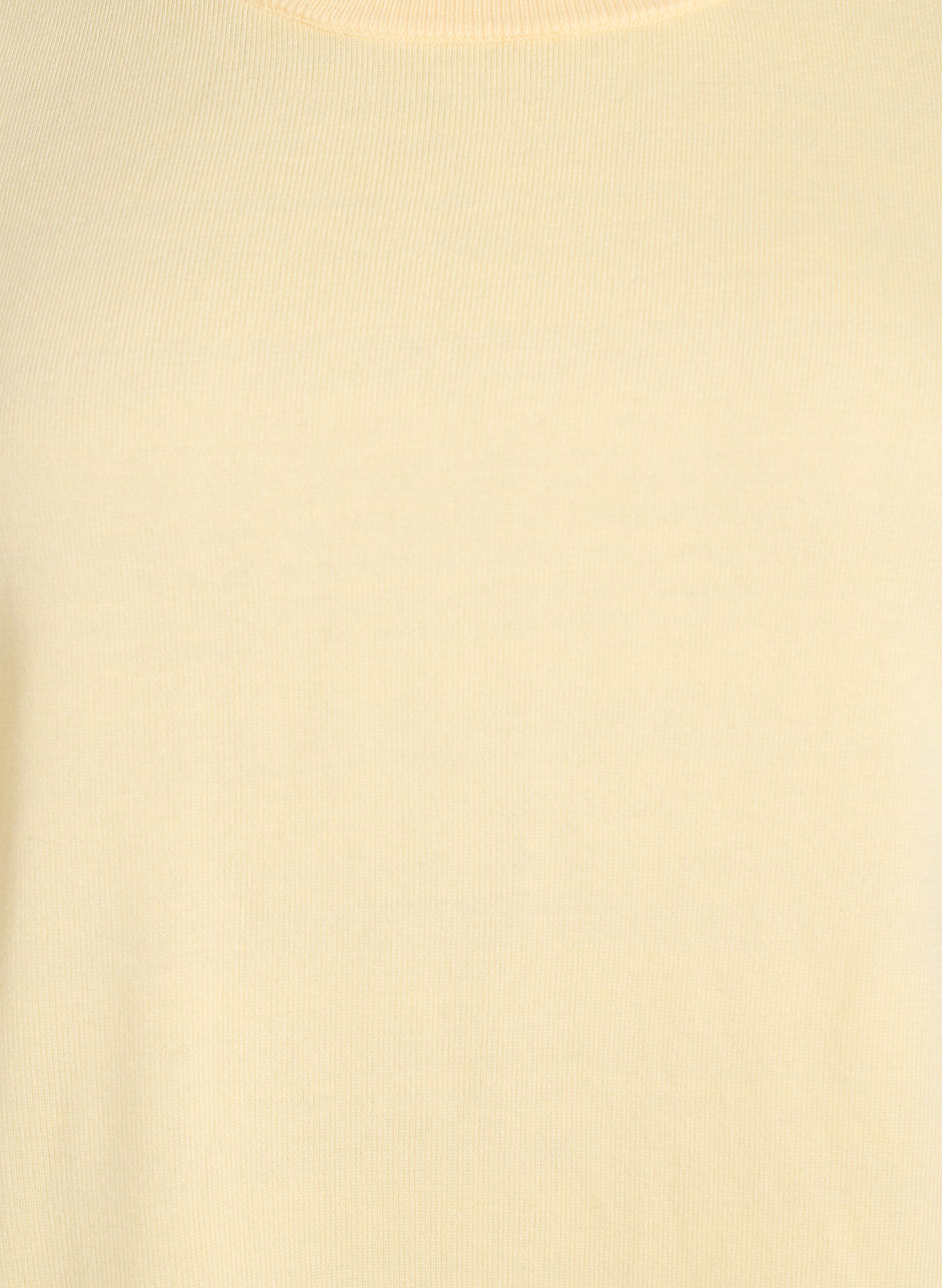 Zizzi Fijngebreide blouse met korte mouwen, Geel, Packshot image number 2