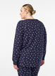Bedrukte nachttop, Blauw, Model image number 2