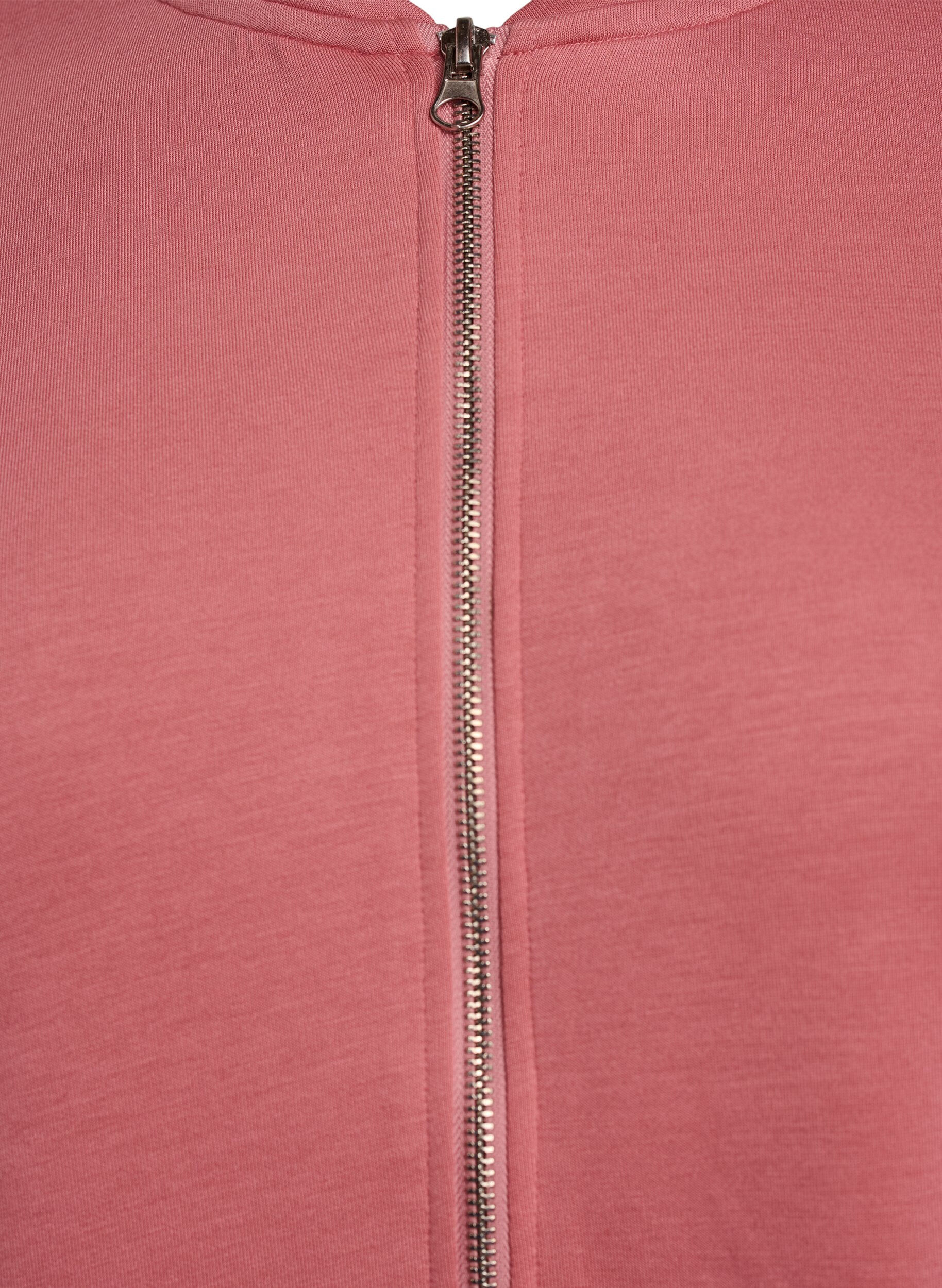 Zizzi Bomber vest met ritssluiting, Rood, Packshot image number 2