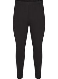 Katoenen legging met voering, Zwart