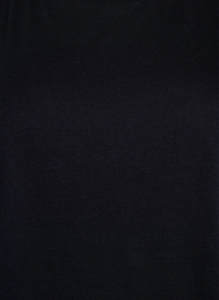 Mouwloze blouse van jersey met schoudervulling, Zwart, Packshot image number 2