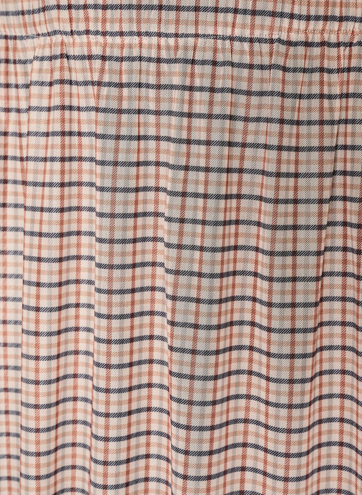 Gecontroleerde mesh midi-rok, Beige, Packshot image number 2
