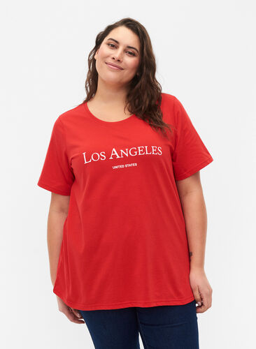 FLASH - T-shirt met motief, High Risk Red, Model image number 0