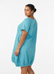 Katoenen jurk met korte mouwen, Blauw, Model image number 2
