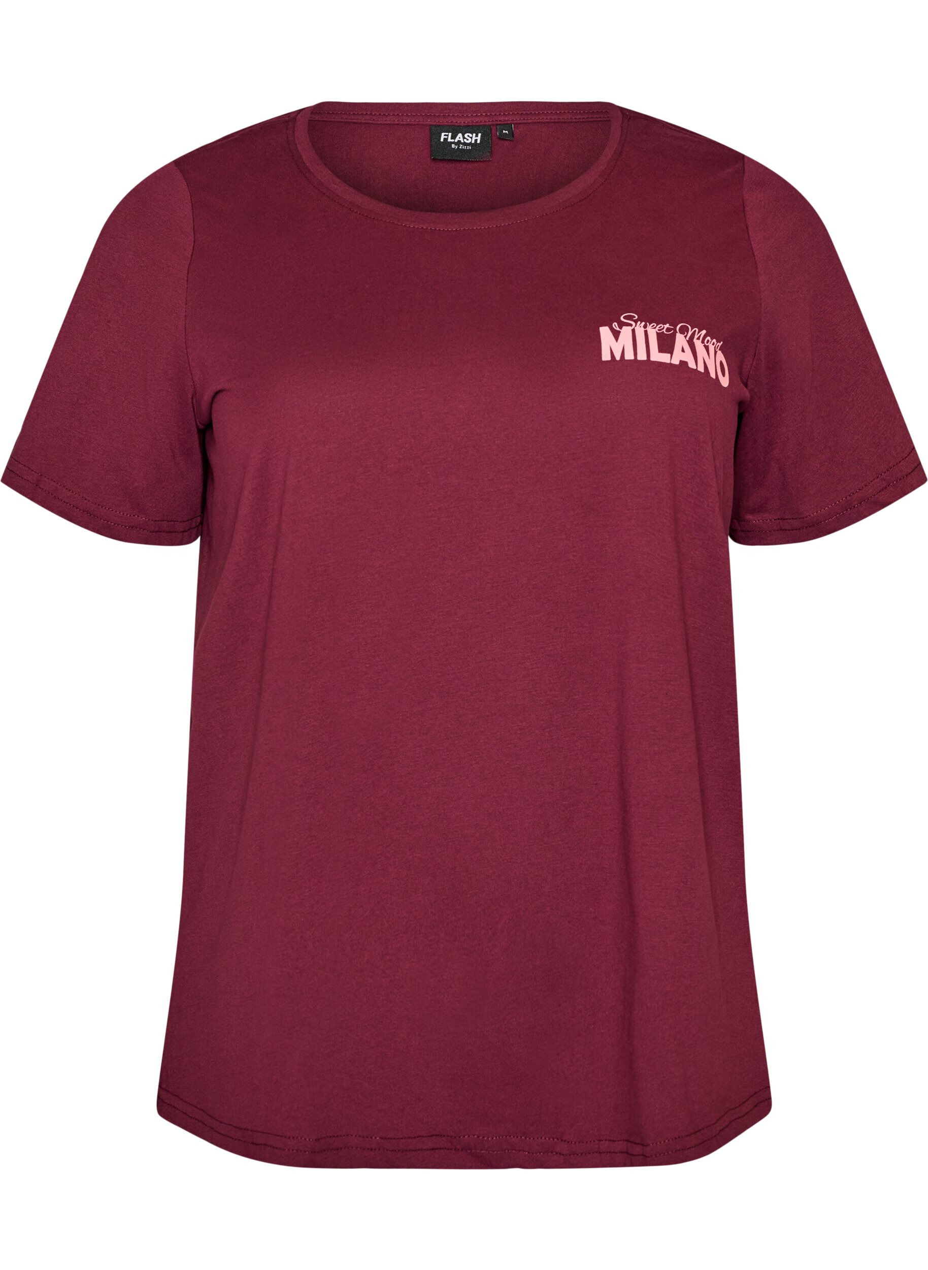 ZizziT-shirt met motief, Rood, Packshot image number 0