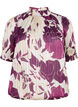  Smock-blouse met korte mouwen en print, D.Purple Graphic AOP, Packshot image number 0