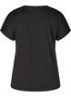 Losvallend trainings-T-shirt met V-hals, Zwart, Packshot image number 1