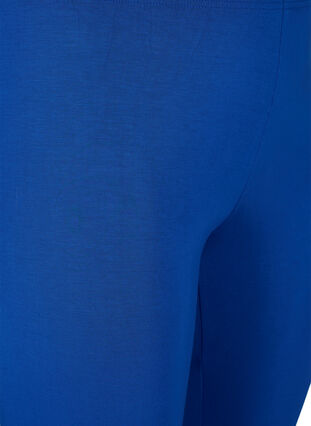 Basic 3/4 legging in viscose, Monaco Blue, Packshot image number 2