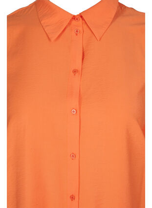Lange blouse in viscose, Celosia Orange, Packshot image number 2