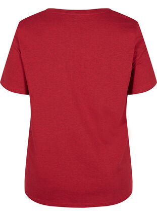 Katoenen t-shirt met print, Chinese Red Arisona, Packshot image number 1