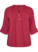Blouse in katoenen mousseline met broderie anglaise, Rood, Packshot image number 0
