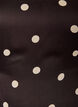 Polkadot viscose blouse met V-hals en striksluiting, Bruin, Packshot image number 2