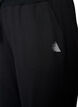 Trainingsbroek met wijde pijpen en hoge taille, Zwart, Packshot image number 2